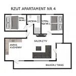 Nr 4 U Miska Z Dwoma Sypialniami Апартаменты Закопане